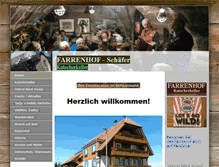 Tablet Screenshot of farrenhof-schwarzwald.de